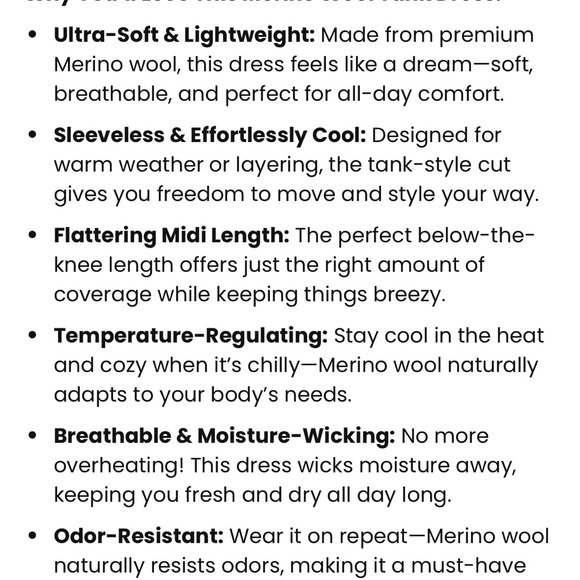 Xsmall Woolx Cassie Dress - Picture 7 of 10